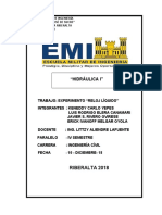 Experimento Reloj Líquido-Hidraulica I