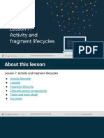 Lesson 7 - Activity and Fragment Lifecycles