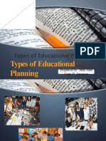 Types of Educational Planning