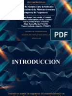 Proyecto Final. Cedula de Manufactura Automatizada. Paqueteria