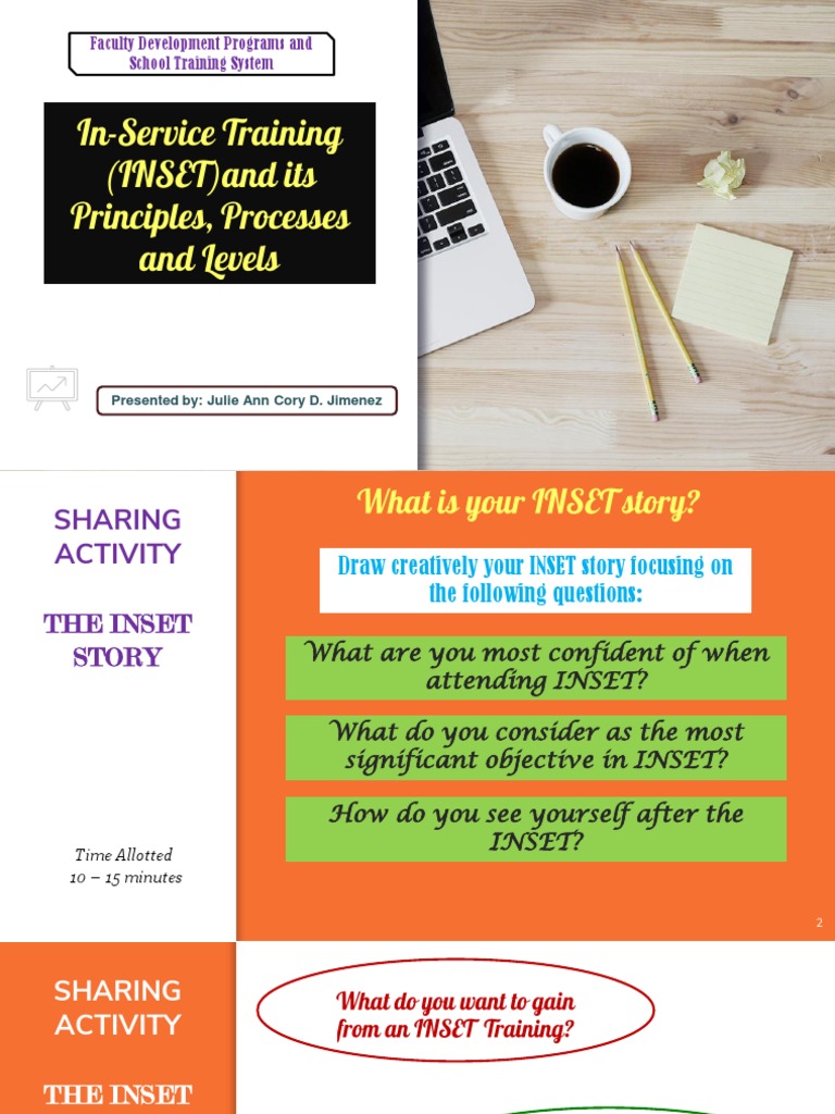 Inset Training PDF Teachers Learning