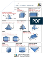 Geometry Cheat Sheet 3d Shape Formulas