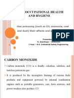 18is13 Occupational Health and Hygiene: Gas Poisoning (Such As CO, Ammonia, Coal and Dust) Their Effects and Prevention