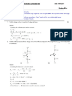 Electronic Devices and Circuits: C2 Review Test: Date: 14/07/2021 Scaled MM 30 Duration: 2 Hrs