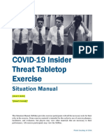 COVID-19 Insider Threat Tabletop Exercise: Situation Manual