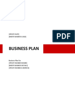 Business Plan: (Specify Date) (Insert Business Logo)
