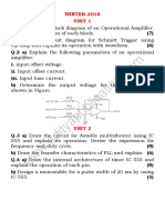 ANALOG AND DIGITAL ICs (WINTER-2018)