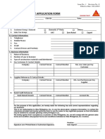 CC008 Customer Credit Application Form - SIKA