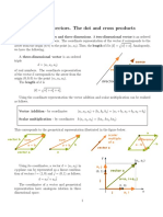 Review of Vectors. The Dot and Cross Products