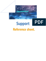 Support Reference Sheet