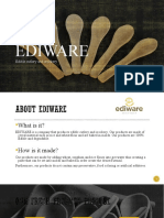 Ediware: Edible Cutlery and Crockery