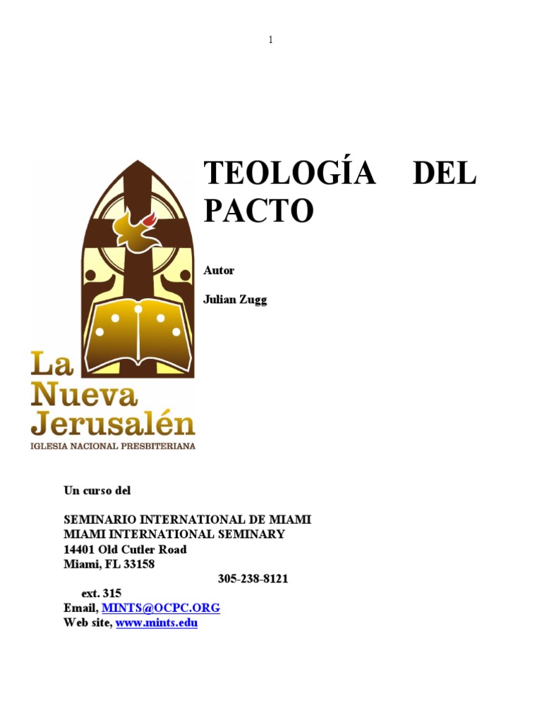 Teología del Pacto en la Biblia | PDF | Cristo (título) | Gracia en el ...