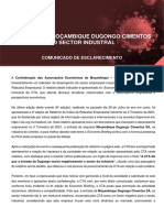 CTA esclarece posição sobre entrada da Dugongo no sector do cimento