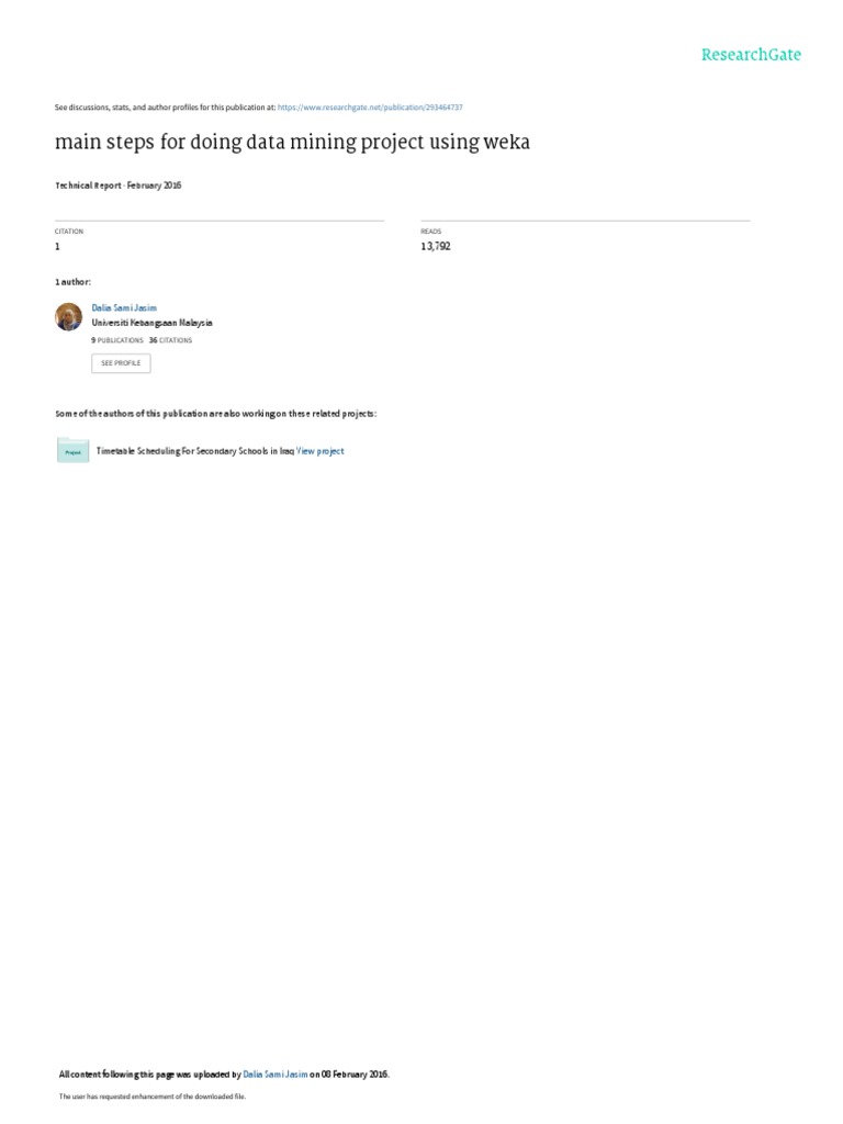 Data Mining Steps Using Weka for Sales | PDF | Statistical ...
