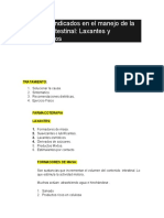 Fármacos Indicados en El Manejo de La Motilidad Intestinal