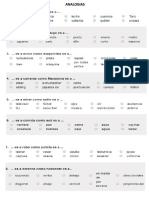 ANALOGIAS EJERCICIOS