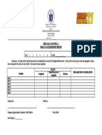 Be Form 6 Daily Accomplishment Report