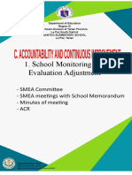 School Monitoring and Evaluation Adjustment