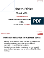 Business Ethics: Bba & Mba