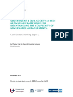 Government 8 Civil Society: A Neo-Gramscian Framework For Disentangling The Complexity of Governance Arrangements. CSI Flanders Working Paper 2