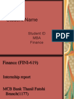 MBAFinanceFINI619PresentationSlidesforVIVA