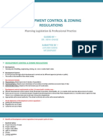 6. Development control & zoning regulations