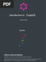 Introduction To Graphql: Niv Ben David