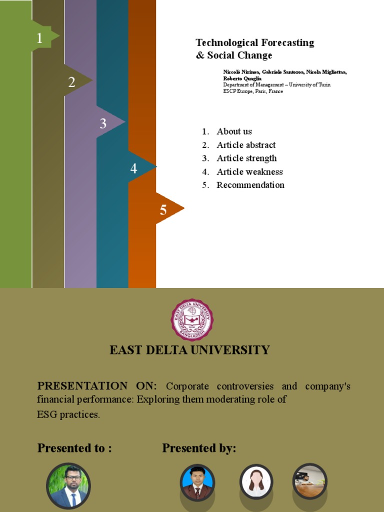 Technological Forecasting & Social Change | PDF | Corporate Social