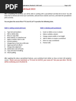 Practical 1 MS Excel