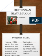 Perhitungan Biaya Makan