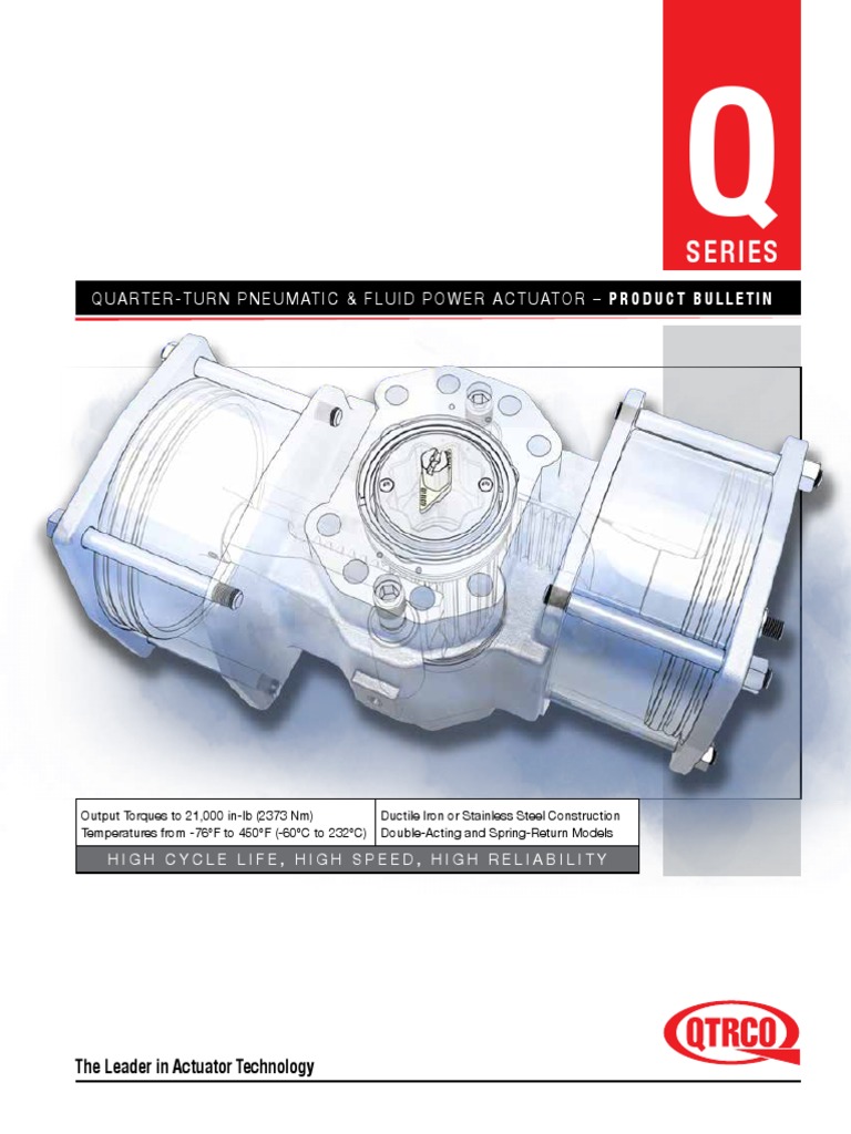 QTRCO Quarter-Turn Actuator Overview | PDF | Valve | Actuator
