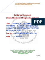 Guidance Document: (Medical Device and Diagnostics Division)