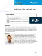 Tips and Tricks For Effective Rebar Detailing in Revit: Learning Objectives