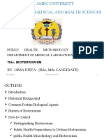 By: Obsa Ejeta (BSC, MSC Candidate) : Public Health Microbiology Assigment TO Department of Medical Laboratory Sciences