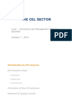 The Oil Sector: Luiss - Economics and Management of Energy Business October 7, 2014