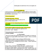 I. Interactions Between Teachers and Students A. Results & Findings