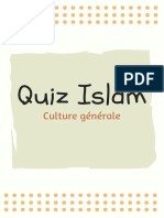 Quiz islam-culture ge?ne?rale