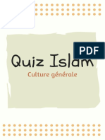 Quiz Islam-Culture Ge?ne?rale