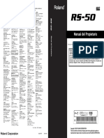 Manual Teclado Roland RS-50