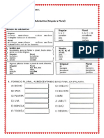 E. M. Pastor Haroldo Gomes. DATA: 04/08/2021. 3º ANO Português: Número Do Substantivo (Singular e Plural)