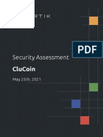 CertiK Audit Report For CluCoin