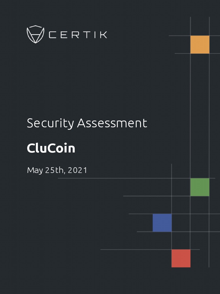 CertiK Audit Report For CluCoin | PDF | Variable (Computer Science) |  Compiler