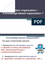 The Military Organization - A Knowledge-Based Organization ?