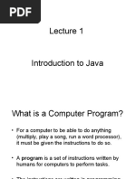 L01 - Intro To Java