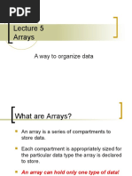 Arrays: A Way To Organize Data