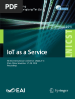 [Lecture Notes of the Institute for Computer Sciences, Social Informatics and Telecommunications Engineering 271] Bo Li, Mao Yang, Hui Yuan, Zhongjiang Yan - IoT as a Service_ 4th EAI International Conference, IoTaaS 2