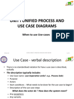 Unit I Unified Process and Use Case Diagrams: When To Use Use-Cases