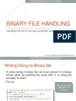 005.1 Binary File Handling