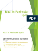 Rizal in Peninsular Spain