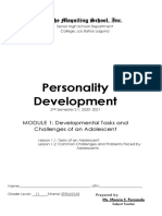 Personality Development: The Maquiling School, Inc